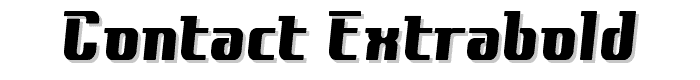 Contact ExtraBold font